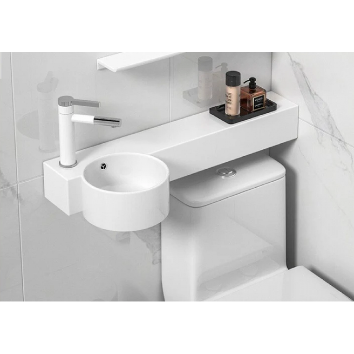 Ceramic Hand Basin White Bathroom Sink 700Mm A177 Left, Hand Basin - Nz Depot