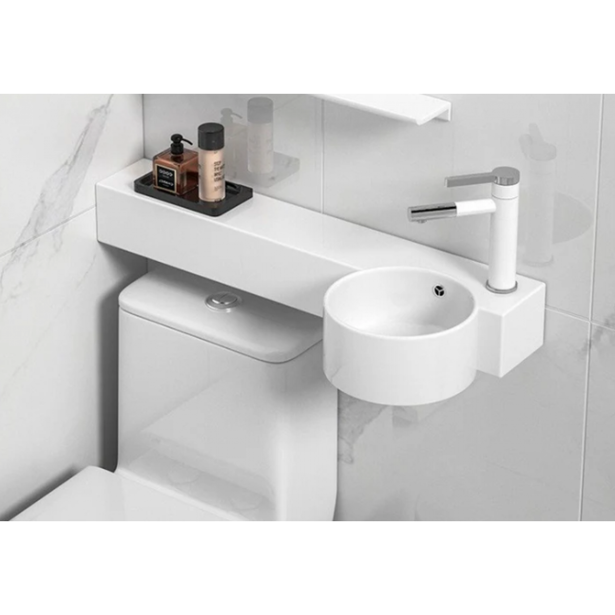 Ceramic Hand Basin White Bathroom Sink 700Mm A177 Right, Hand Basin - Nz Depot