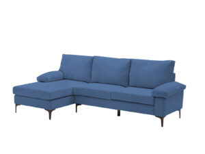 Ds Adriana Sectional Sofa Linen Blue Pr71821 Sofas Sectionals Sofa Beds Nz Depot - Nz Depot