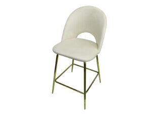 Ds Bar Stool Velvet Covered White2 X 2 Pr71767 Bar Stools Nz Depot - Nz Depot