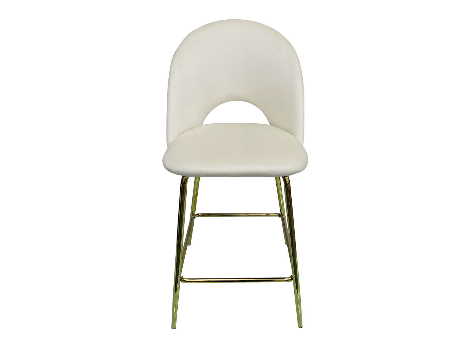 Ds Bar Stool Velvet Covered White2 X 2 Pr71767 Bar Stools Nz Depot 4 - Nz Depot