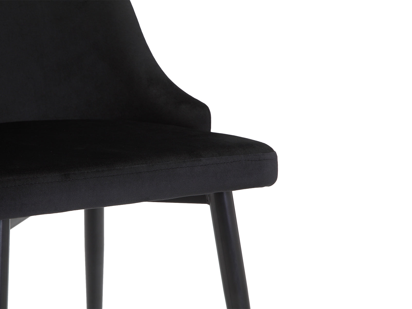 Ds Dining Chair Hcd Velvet Black X2 Pr71769 Dining Chairs Nz Depot 10 - Nz Depot