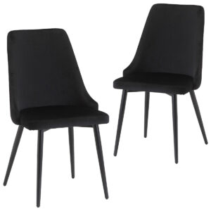 DS Dining Chair HCD  Velvet Black X2