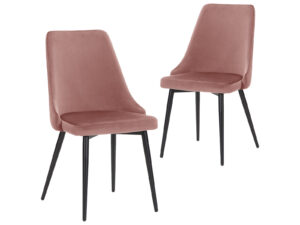 Ds Dining Chair Hcd Velvet Deep Blush X2 Pr71770 Dining Chairs Nz Depot - Nz Depot