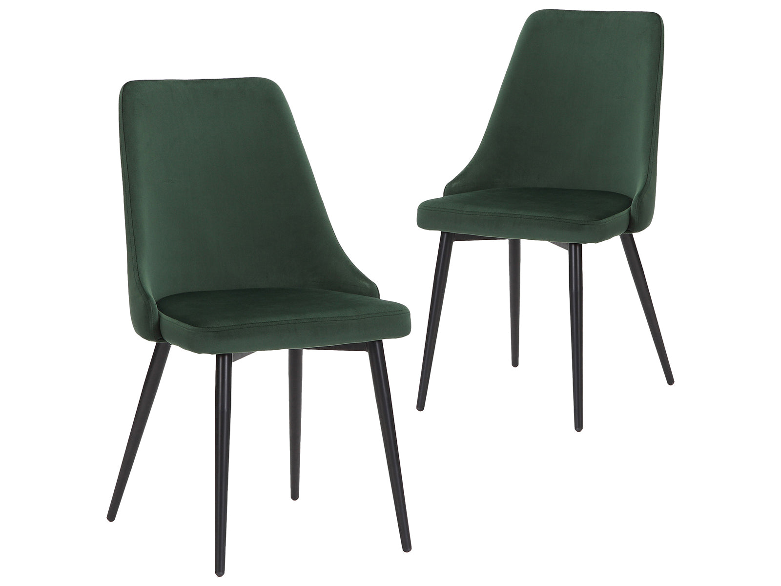 Ds Dining Chair Hcd Velvet Emerald Green X2