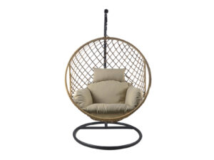 Ds Jade Swing Chair Khaki Greybeige Pr65892 Outdoor Furniture Nz Depot - Nz Depot