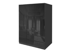 Ds Serena Wardrobe L120 Black Pr71882 Wardrobes Nz Depot - Nz Depot