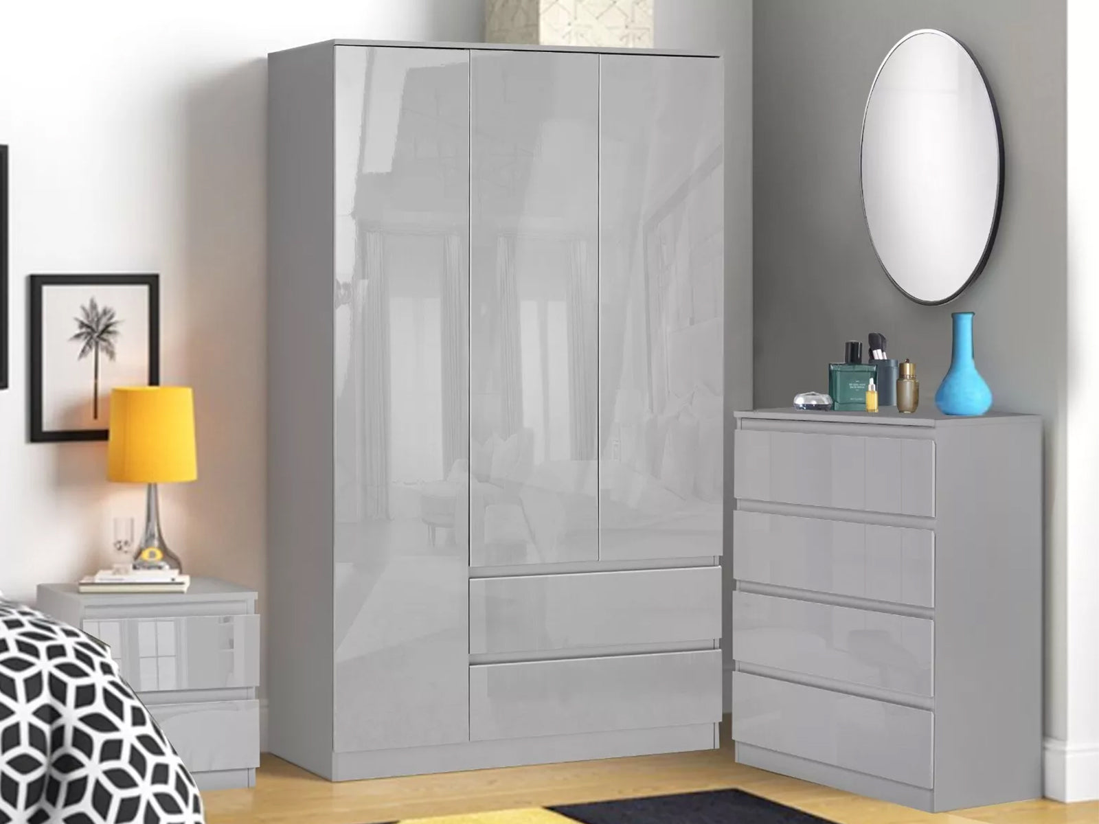 Ds Serena Wardrobe L120 Grey Pr71883 Wardrobes Nz Depot 5 - Nz Depot