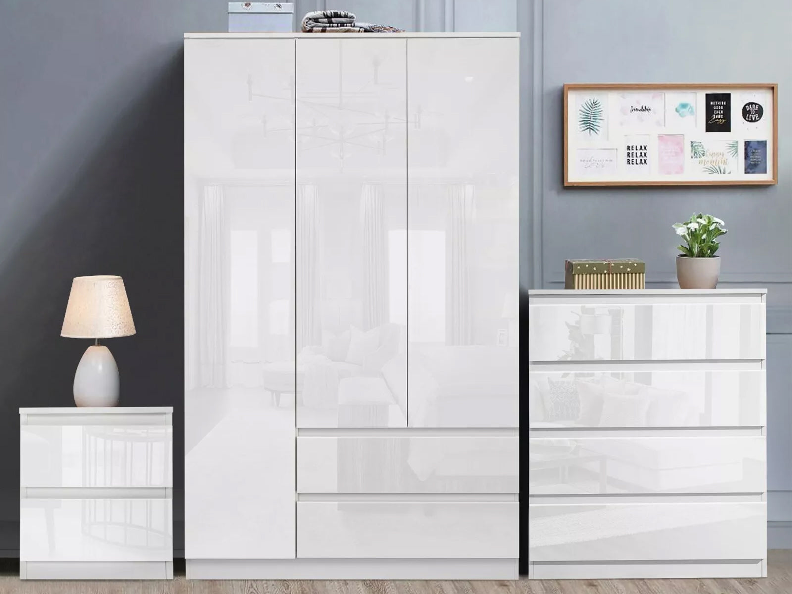 Ds Serena Wardrobe L120 White Pr71881 Wardrobes Nz Depot 4 - Nz Depot