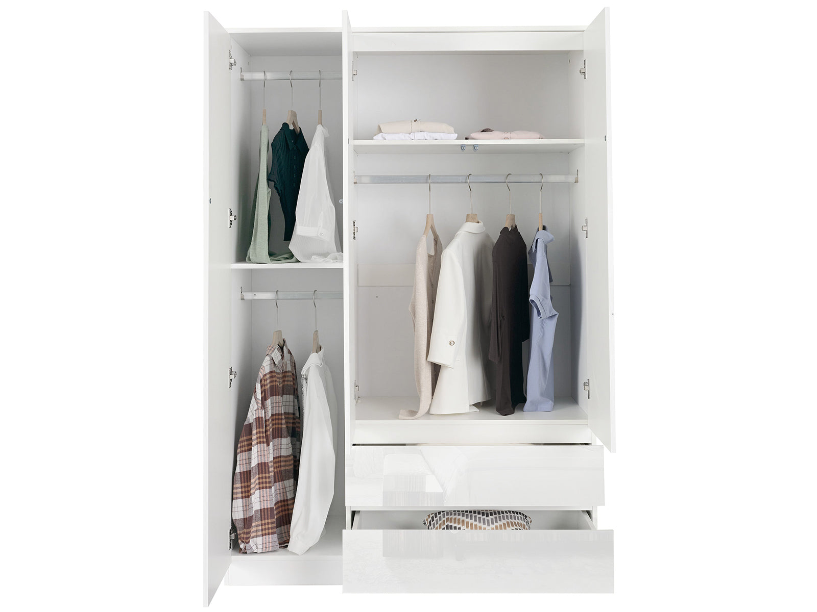 Ds Serena Wardrobe L120 White Pr71881 Wardrobes Nz Depot 5 - Nz Depot