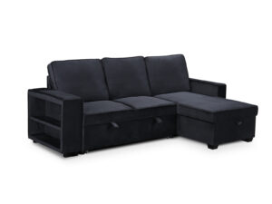 Enkel Pull Out Sofa Black PR11712 Sofas Sectionals Sofa Beds NZ DEPOT