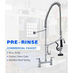 Kitchen Sink Mixer Pre Rinse Faucet Commercial Pull Down Brass Double Handles Pre Rinse Faucet Ck001 Kitchen Mixer Nz Depot - Nz Depot