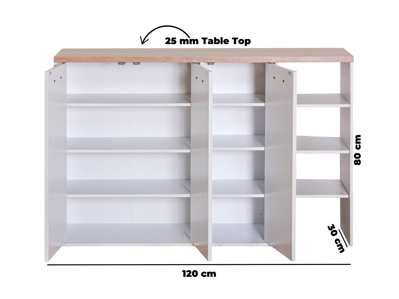 Orewa Shoe Cabinet With Opened Shelf Pr65043 Shoe Rack Nz Depot 8 - Nz Depot