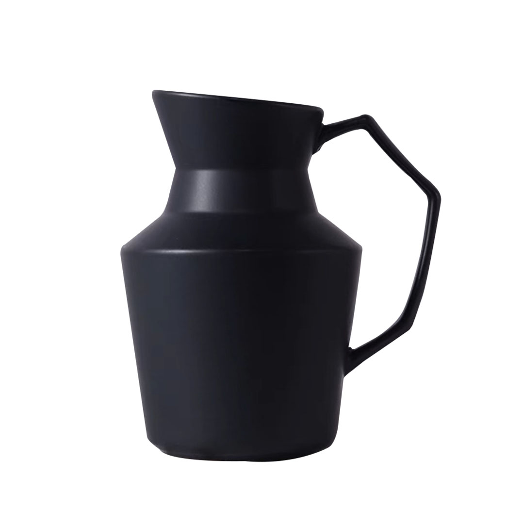 Soga 23.5Cmx19.5Cm Ornament Black Modern Ceramic Decorative Pitcher Vase With Handle For Home D?Cor, Home &Amp; Living, Home Decor, Indoor Pots, Planters And Plant Stands, , ,  - Nz Depot 1