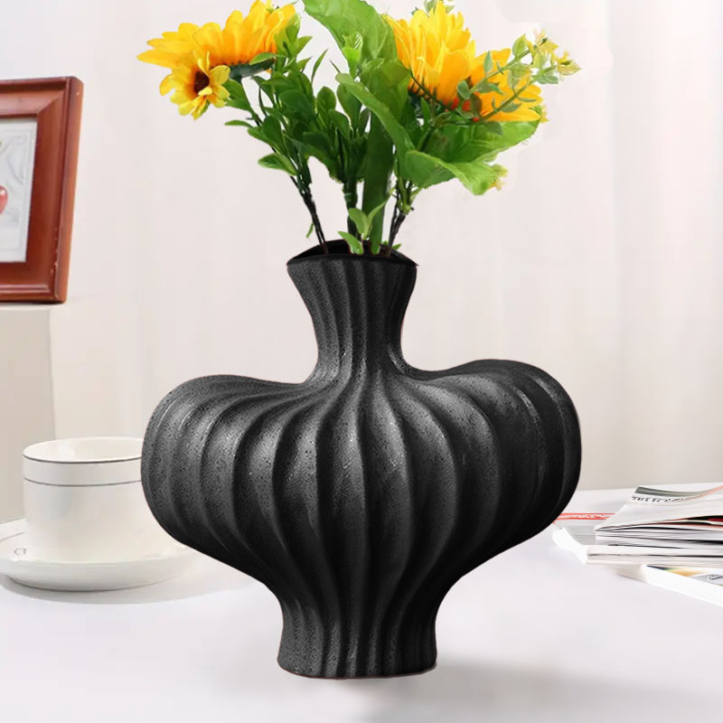 Soga 25X24Cm Ornament Small Matte Black Vases Countertop Decoration Accessories Porch Crafts Home Decor, Home &Amp; Living, Home Decor, Indoor Pots, Planters And Plant Stands, , ,  - Nz Depot 4