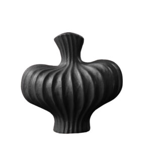 Soga 25X24Cm Ornament Small Matte Black Vases Countertop Decoration Accessories Porch Crafts Home Decor Ornament2915 Nz Depot - Nz Depot