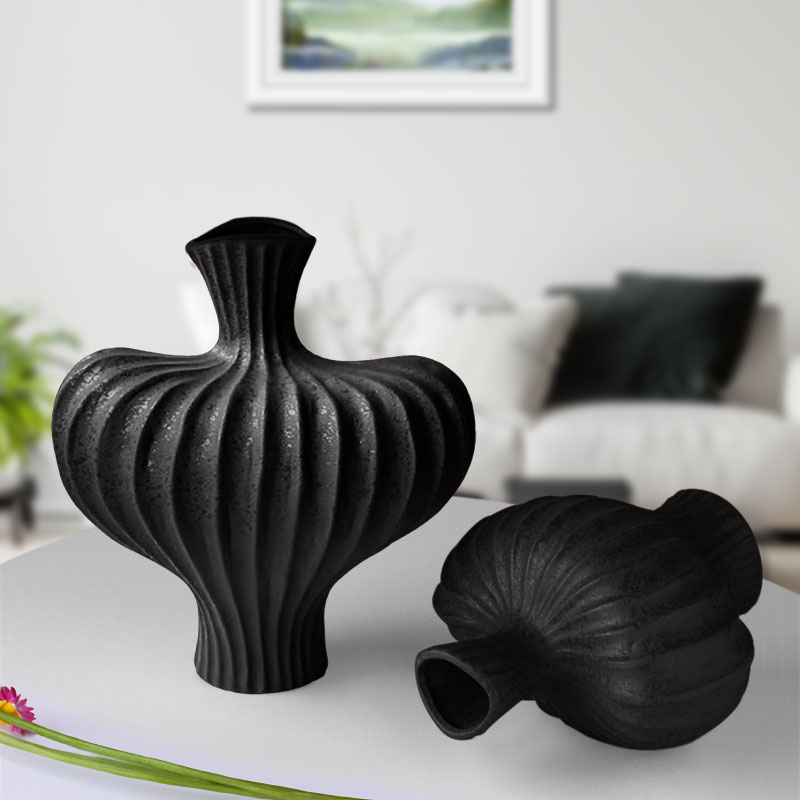 Soga 25X24Cm Ornament Small Matte Black Vases Countertop Decoration Accessories Porch Crafts Home Decor, Home &Amp; Living, Home Decor, Indoor Pots, Planters And Plant Stands, , ,  - Nz Depot 7