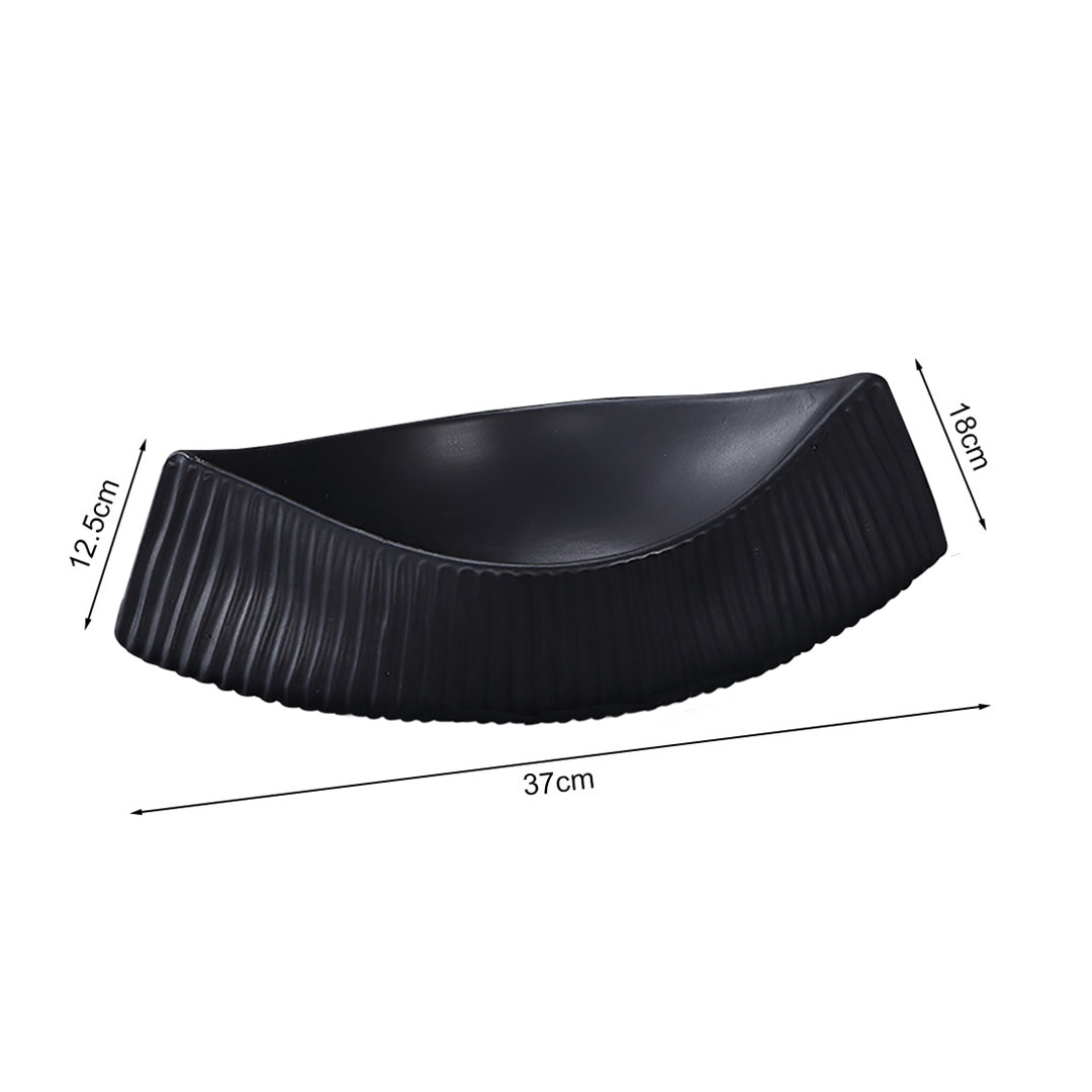 Soga 2X 37X12.5Cm Ornament Boat Shaped Plate Ceramic Food Decoration Serving Tray For Kitchenware, Home &Amp; Living, Home Decor, Indoor Pots, Planters And Plant Stands, , ,  - Nz Depot 5