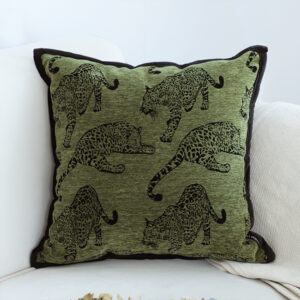 Soga 2X 40Cm Throw Pillow Green Leopard Square Retro Decorative Cushion For Living Room Frenchcushion297X2 Nz Depot 1 - Nz Depot