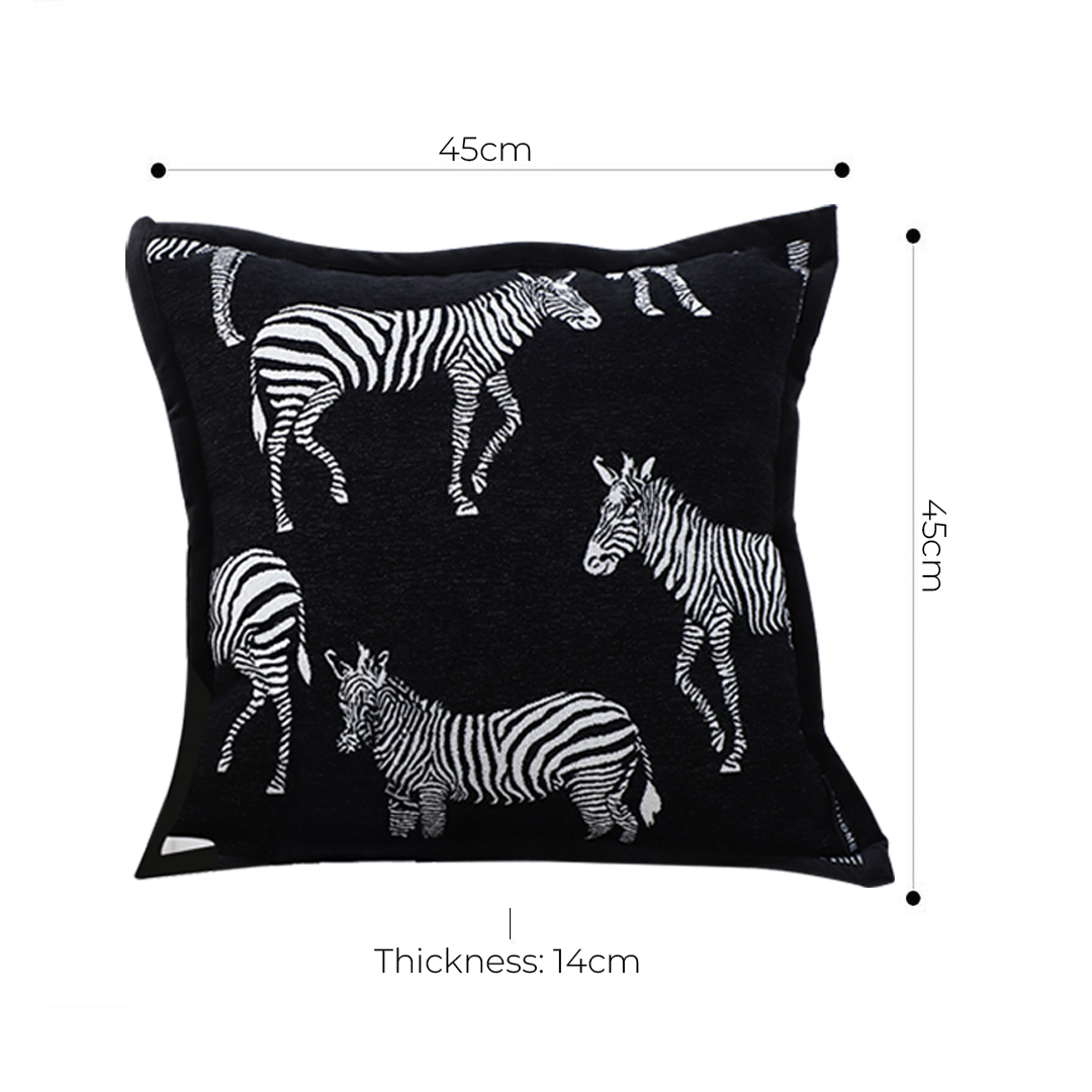 Soga 2X 45Cm Black Light Luxury Zebra Cushion Decorative Square Pillow Living Room Home Decor, Furniture, Living Room Furniture, Occasional Chairs, , ,  - Nz Depot 7