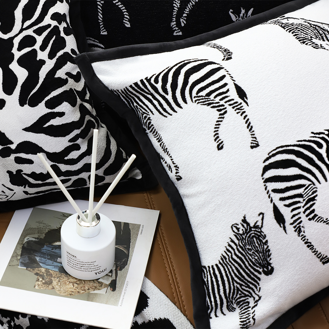 Soga 2X 45Cm Black And White Light Luxury Zebra Cushion Decorative Square Pillow Living Room, Furniture, Living Room Furniture, Occasional Chairs, , ,  - Nz Depot 6