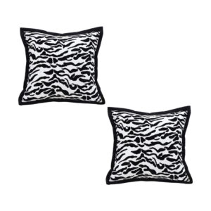 Soga 2X 45Cm Black And White Luxury Cushion Light Mottled Texture Decorative Square Pillow Living Room Frenchcushion288X2 Nz Depot - Nz Depot