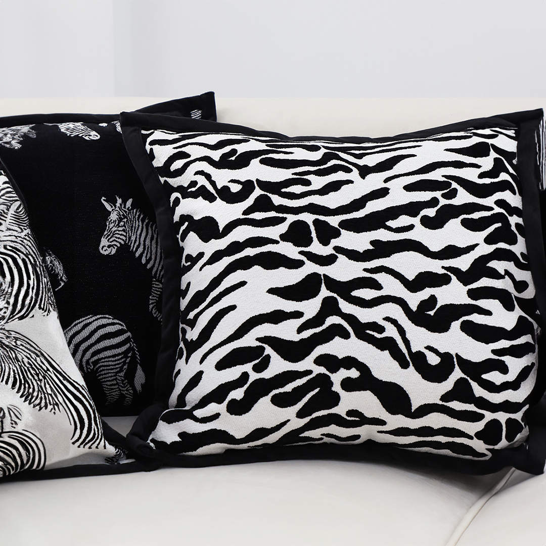 Soga 2X 45Cm Black And White Luxury Cushion Light Mottled Texture Decorative Square Pillow Living Room, Furniture, Living Room Furniture, Occasional Chairs, , ,  - Nz Depot 6