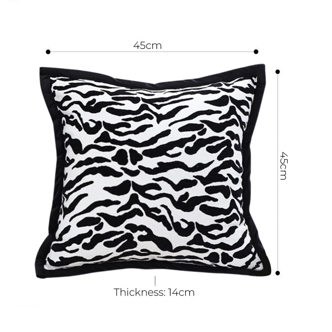 Soga 2X 45Cm Black And White Luxury Cushion Light Mottled Texture Decorative Square Pillow Living Room, Furniture, Living Room Furniture, Occasional Chairs, , ,  - Nz Depot 7