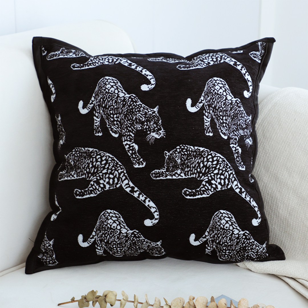 Soga 2X 45Cm Throw Pillow Black Leopard Light Luxury Decorative Cushion For Living Room, Furniture, Living Room Furniture, Occasional Chairs, , ,  - Nz Depot 2