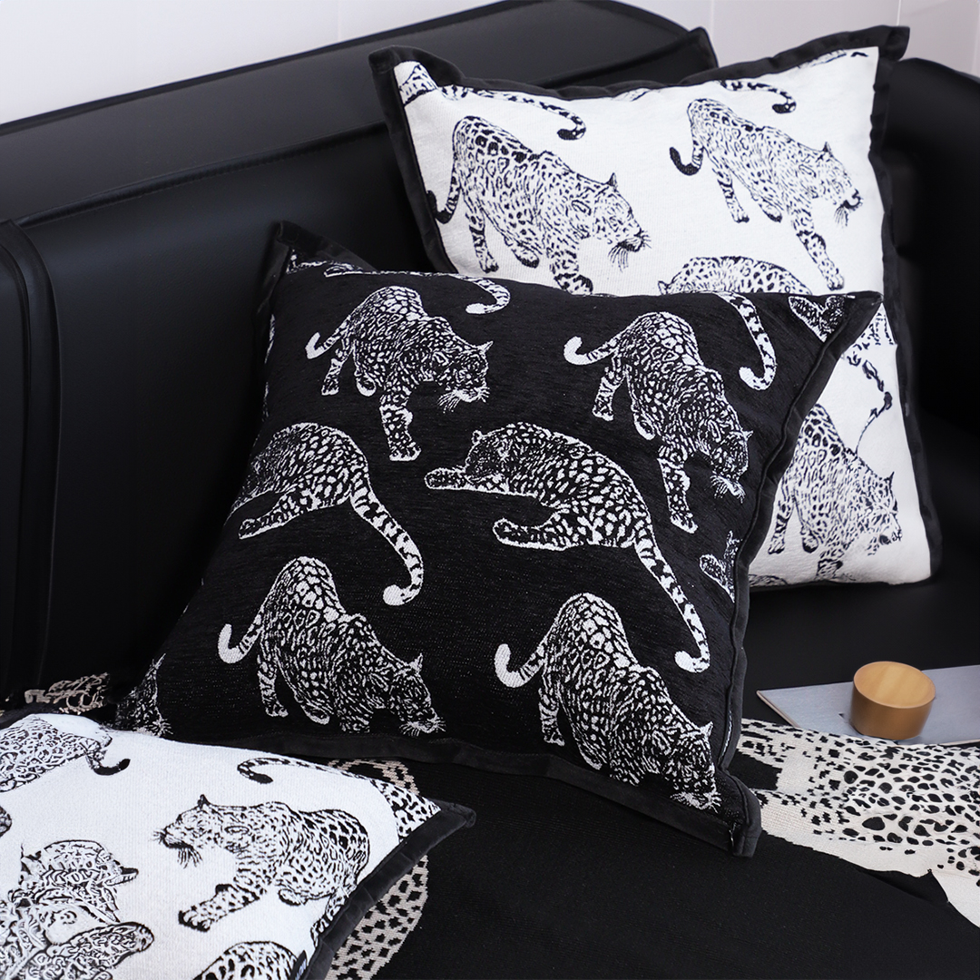 Soga 2X 45Cm Throw Pillow Black Leopard Light Luxury Decorative Cushion For Living Room, Furniture, Living Room Furniture, Occasional Chairs, , ,  - Nz Depot 5