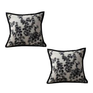 Soga 2X 45Cm Throw Pillow Black And White Wide Border Square Pillow Stylish Decorative Cushion Living Room Frenchcushion304X2 Nz Depot - Nz Depot