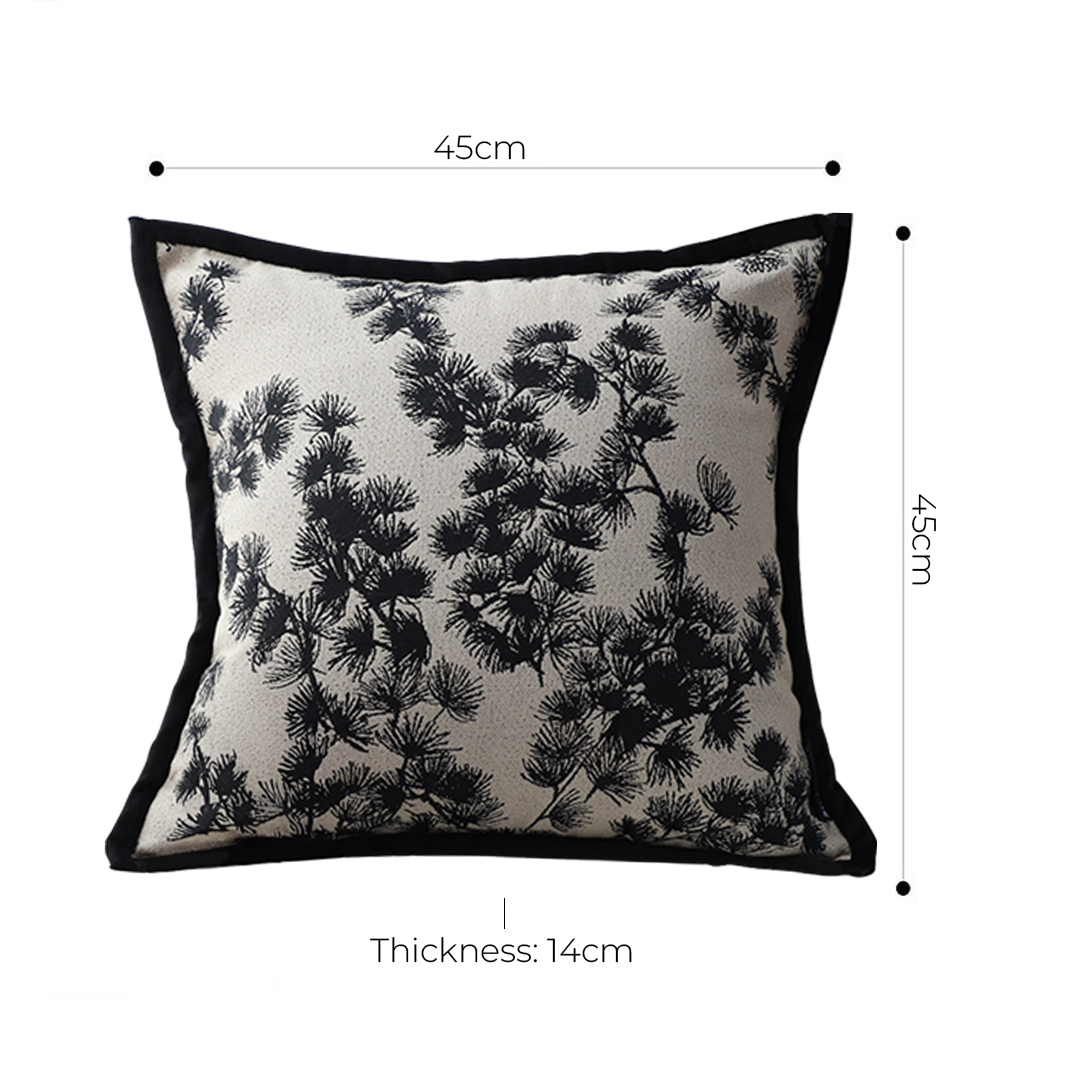 Soga 2X 45Cm Throw Pillow Black And White Wide Border Square Pillow Stylish Decorative Cushion Living Room, Furniture, Living Room Furniture, Occasional Chairs, , ,  - Nz Depot 5