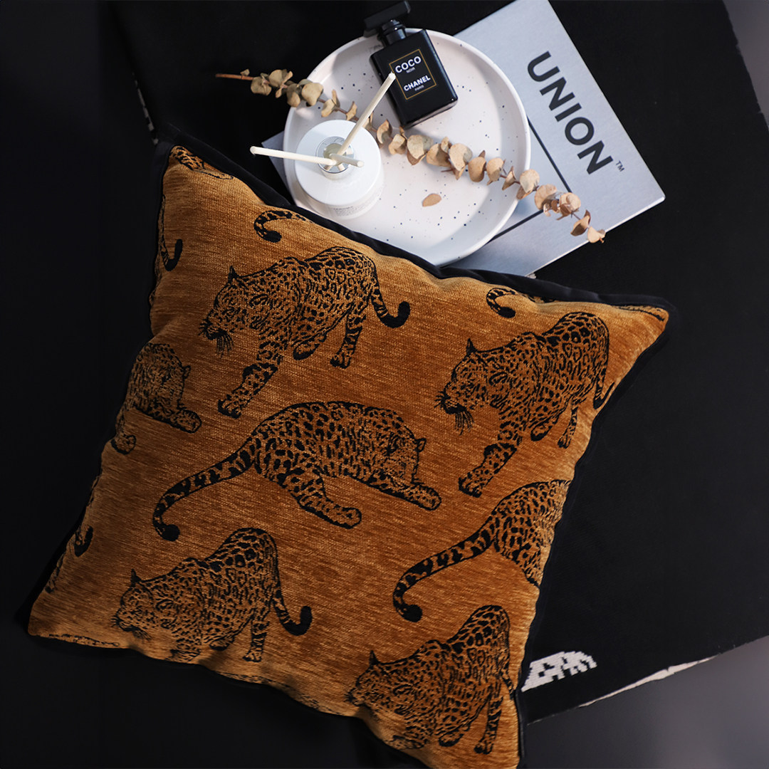 Soga 2X 45Cm Throw Pillow Dark Brown Leopard Square Retro Decorative Cushion For Living Room, Furniture, Living Room Furniture, Occasional Chairs, , ,  - Nz Depot 7