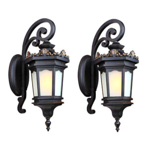 Vintage Lantern 2X 62cm Wall Light Elegant Aluminum & Glass Design Classic Outdoor Lighting Rustic Vintage Style, Home & Living, Lighting, Indoor Lights, Lamps, ,  - NZ DEPOT 1