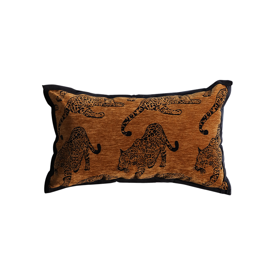 Soga 30Cm Throw Pillow Dark Brown Leopard Lumbar Decorative Cushion For Living Room, Furniture, Living Room Furniture, Occasional Chairs, , ,  - Nz Depot 1