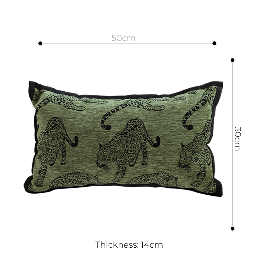 Soga 30Cm Throw Pillow Green Leopard Lumbar Decorative Cushion For Living Room, Furniture, Living Room Furniture, Occasional Chairs, , ,  - Nz Depot 5