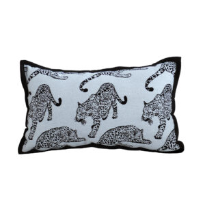 Soga 30Cm Throw Pillow White Black Leopard Light Luxury Lumbar Decorative Cushion For Living Room Frenchcushion296 Nz Depot - Nz Depot