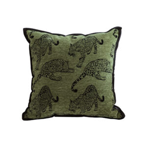 Soga 40Cm Throw Pillow Green Leopard Square Retro Decorative Cushion For Living Room Frenchcushion297 Nz Depot - Nz Depot