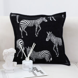 SOGA 45cm Black Light Luxury Zebra Cushion Decorative Square Pillow Living Room Home Decor, Furniture, Living Room Furniture, Occasional Chairs, , ,  - NZ DEPOT 2