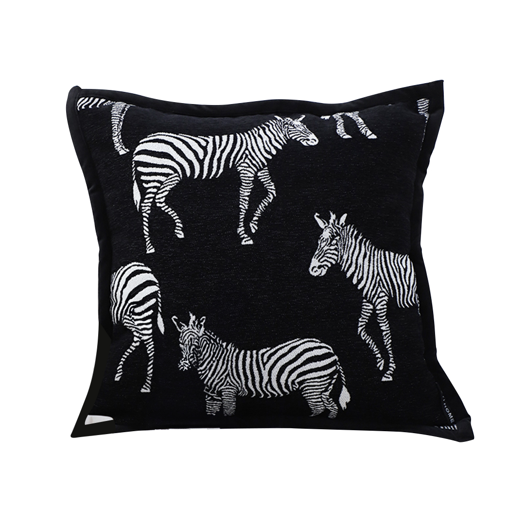 Soga 45Cm Black Light Luxury Zebra Cushion Decorative Square Pillow Living Room Home Decor, Furniture, Living Room Furniture, Occasional Chairs, , ,  - Nz Depot 1