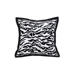 Soga 45Cm Black And White Luxury Cushion Light Mottled Texture Decorative Square Pillow Living Room Frenchcushion288 Nz Depot - Nz Depot