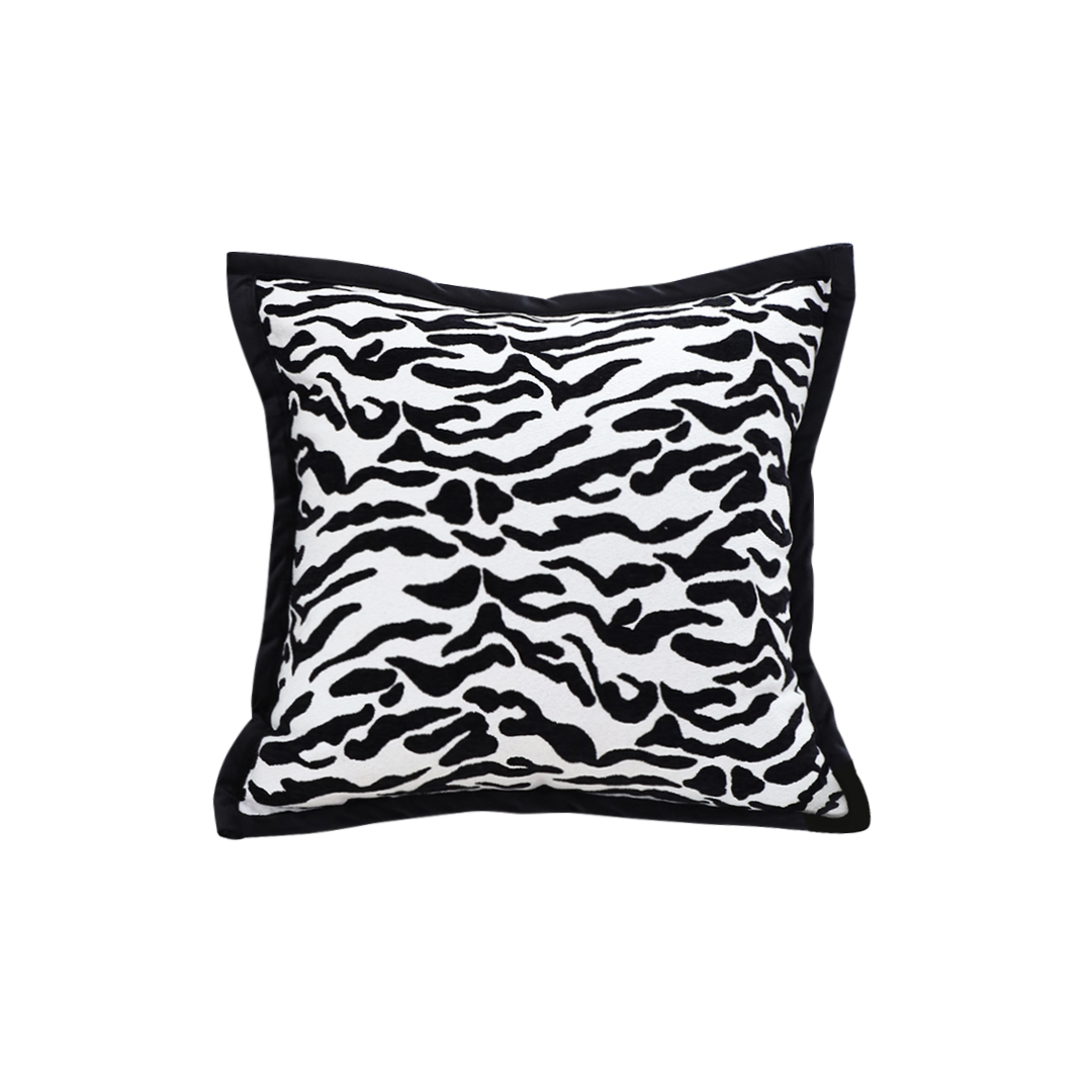 Soga 45Cm Black And White Luxury Cushion Light Mottled Texture Decorative Square Pillow Living Room, Furniture, Living Room Furniture, Occasional Chairs, , ,  - Nz Depot 1