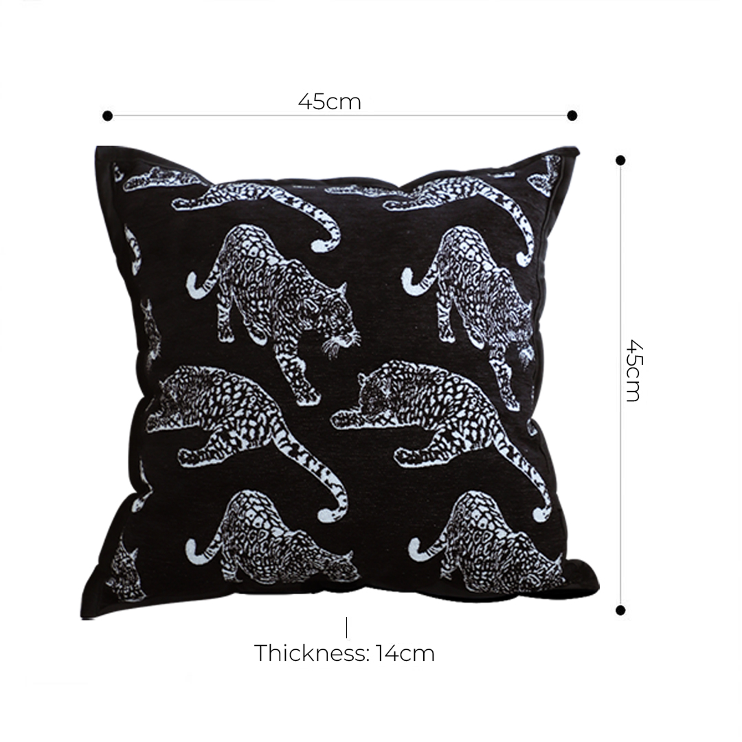 Soga 45Cm Throw Pillow Black Leopard Light Luxury Decorative Cushion For Living Room, Furniture, Living Room Furniture, Occasional Chairs, , ,  - Nz Depot 6