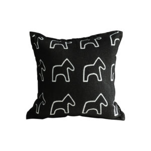 Soga 45Cm Throw Pillow Black Teddy Fleece Square Pony Design Decorative Cushion For Living Room Frenchcushion292 Nz Depot - Nz Depot