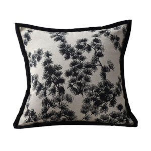 Soga 45Cm Throw Pillow Black And White Wide Border Square Pillow Stylish Decorative Cushion Living Room Frenchcushion304 Nz Depot - Nz Depot