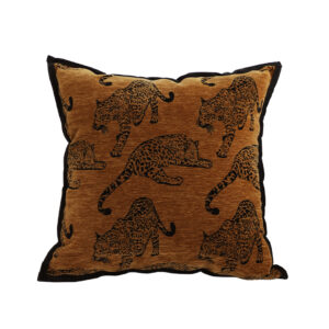 Soga 45Cm Throw Pillow Dark Brown Leopard Square Retro Decorative Cushion For Living Room Frenchcushion299 Nz Depot - Nz Depot