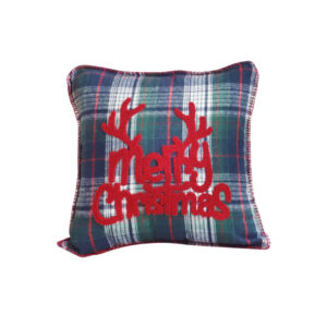 Soga 45Cm Throw Pillow Multicolor Christmas Plaid With Antler Design For Festive Holiday Square Cushion Home Decor Frenchcushion273 Nz Depot - Nz Depot