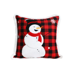 Soga 45Cm Throw Pillow Red Christmas Snowman Square Cushion For Festive Holiday Winter Home Decor Frenchcushion275 Nz Depot - Nz Depot