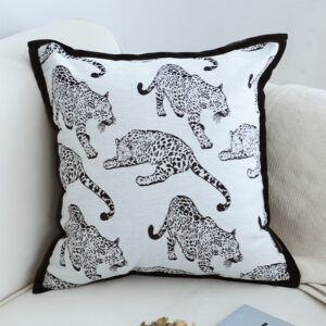 SOGA 45cm Throw Pillow White & Black Leopard Light Luxury Decorative Cushion for Living Room, Furniture, Living Room Furniture, Occasional Chairs, , ,  - NZ DEPOT 2