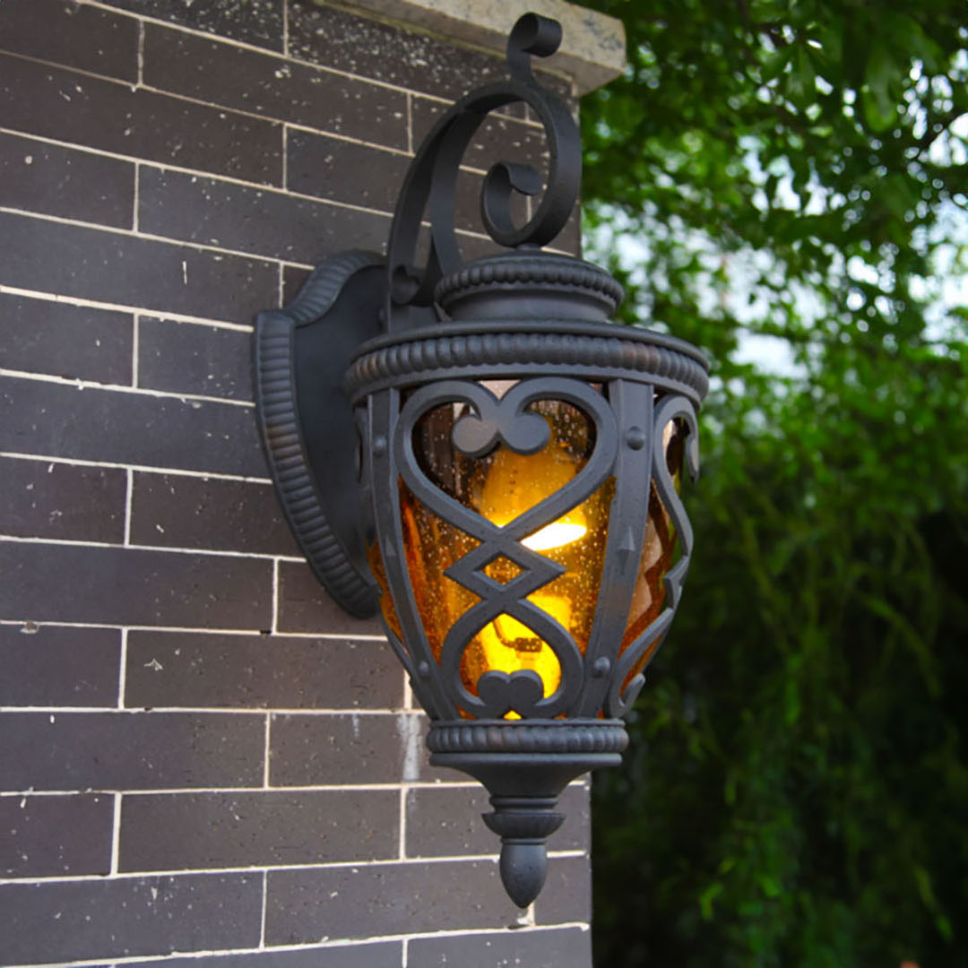 Vintage Lantern 57cm Outdoor Antique Bronze Wall Sconce Classic Rustic Exterior Light Fixture, Home & Living, Lighting, Indoor Lights, Lamps, ,  - NZ DEPOT 3